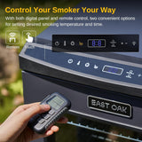 30 Digital Electric Smoker with Glass Door and Extra Long Constant Smoking. 725 Sq Inches. 4 Detachable Racks Outdoor Smokers for Party. Home BBQ. Backyard