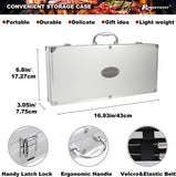 20Pc Heavy Duty BBQ Grill Tool Set in Case - the Very Best Grill Gift on Birthday Wedding - Professional BBQ Accessories Set for Outdoor Cooking Camping Grilling Smoking