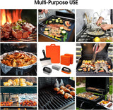 Upgraded Griddle Cleaning Kit for Blackstone 18 Pieces Flat Top Grill Accessories Cleaner Tool Set with Scraper. Heat-Resistant Silicone Spatula Mat with Hanger. Cleaning Brick. Scouring Pads