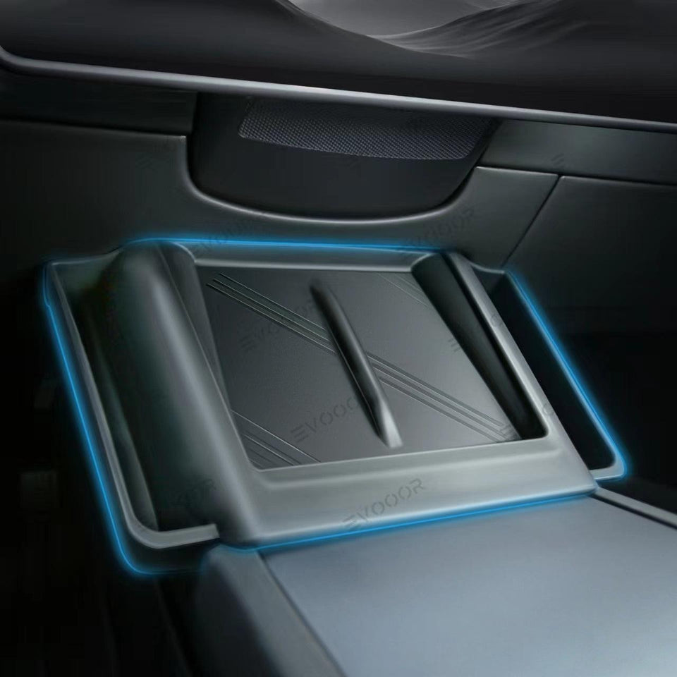 2024 Model 3 Highland Central Control Wireless Charging Silicone Pad Storage Box For Tesla