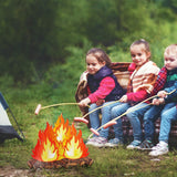 12 Inch Tall Artificial Fire Fake Flame Paper 3D Decorative Cardboard Campfire Centerpiece Flame Torch for Campfire Party Decorations (2)