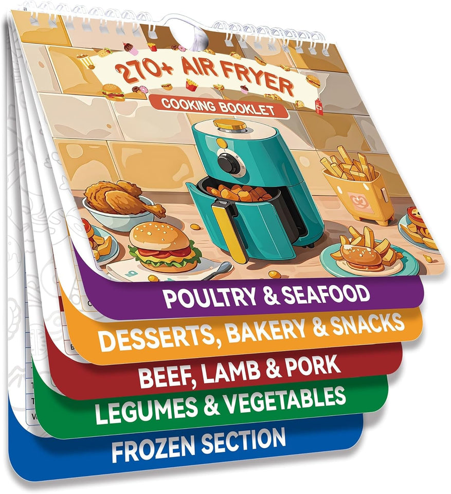 270+ Foods Air Fryer Cheat Sheet Magnets Cooking Guide Booklet. Air Fryer Cooking Guide Magnetic. Air Fryer Accessories for Fryer