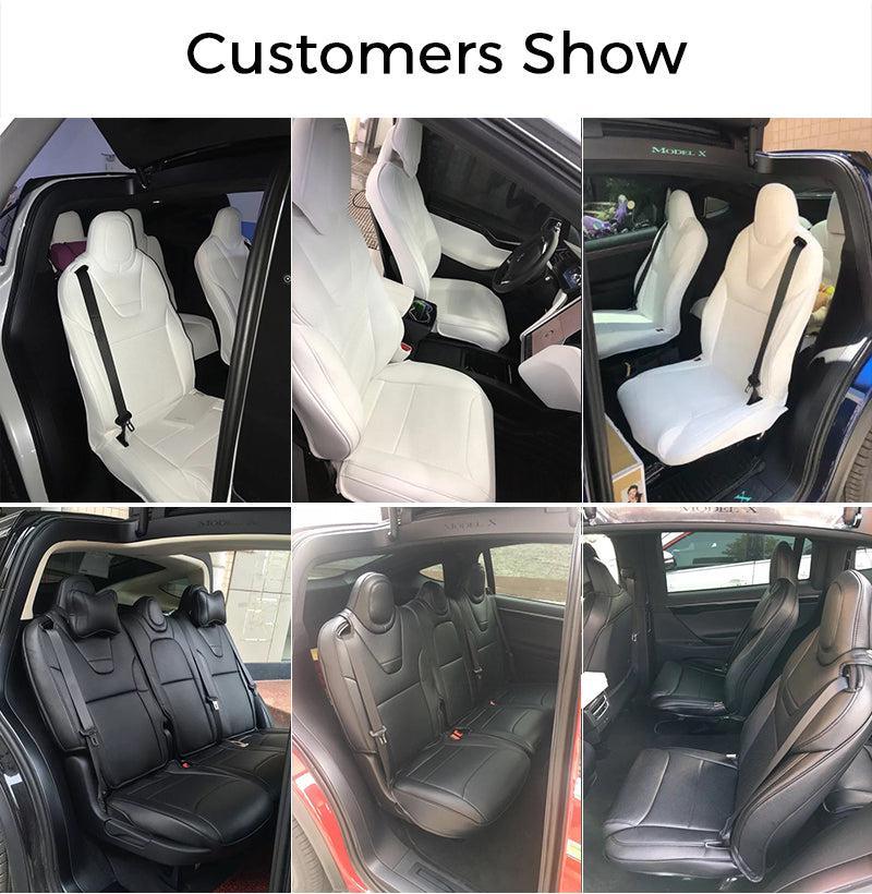 Premium Tesla Model X Seat Cover Set - Complete Protection for 2015-2021 Models