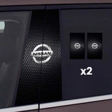 2x Car window stickers with logo