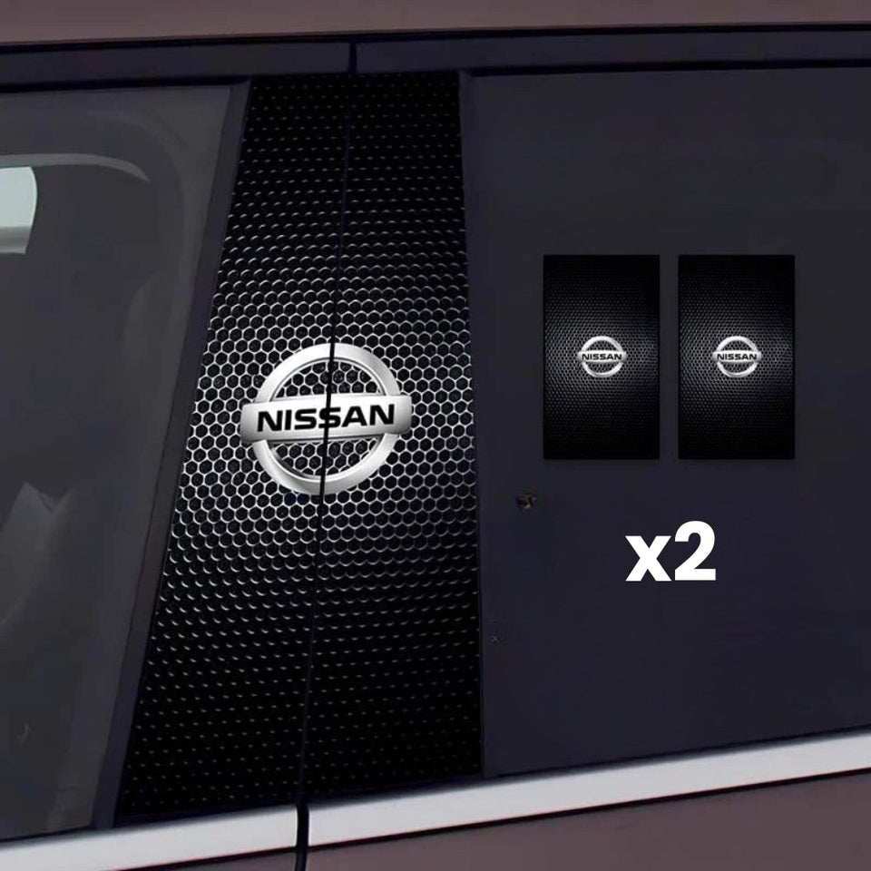 2x Car window stickers with logo