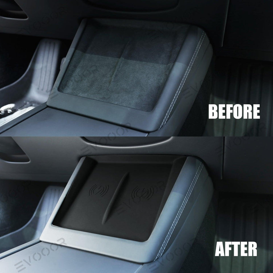 2024 Tesla Model 3 Highland Center Control Silicone Pad Wireless Charging Anti-Slip Protective Mat