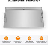 28 Inch Stainless Steel Griddle. Flat Top Griddle Replacement Top for Blackstone 28 2-Burner Gas Grill Cooking Station. Griddle Top Replacement with Rear Grease System