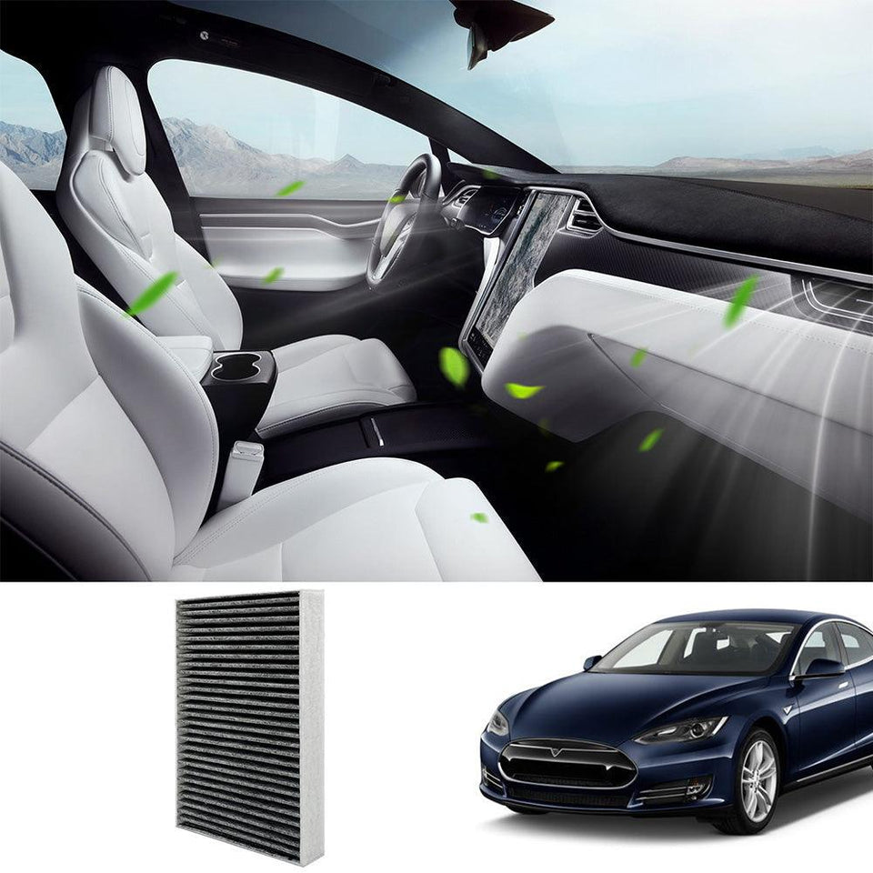 Cabin Air Filter & HEPA Filter with Activated Carbon for Tesla Model S