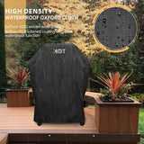 30 Inch Grill Cover - 420D Light Waterproof Grill Cover for Outdoor Grill. BBQ Cover with Air Vents. Straps. UV & Fade Resistant. Gas Grill Covers for Weber. Nexgrill. Char Broil. Etc. Black