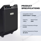 2026 Model Y Juniper Rear Seat Mini Fridge for On-the-Go Cooling