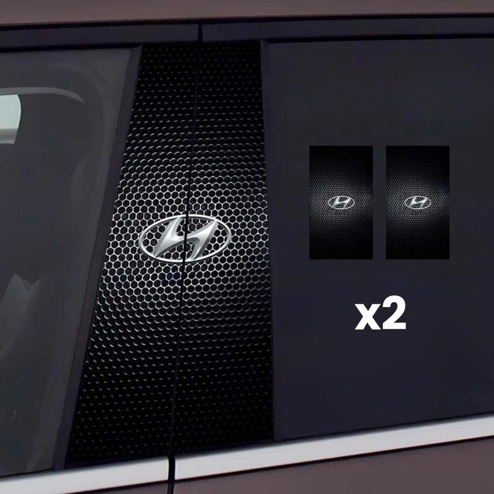 2x Car window stickers with logo
