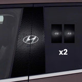 2x Car window stickers with logo