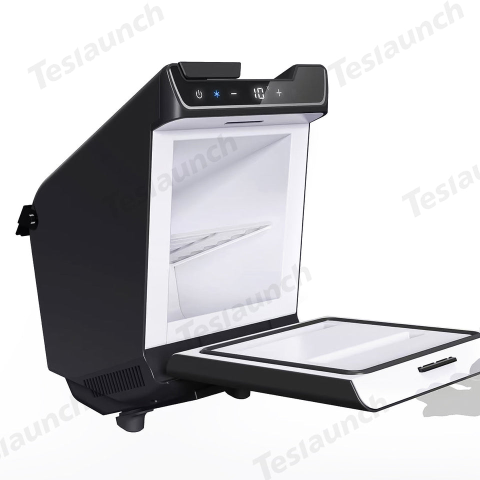 2026 Model Y Juniper Rear Seat Mini Fridge for On-the-Go Cooling
