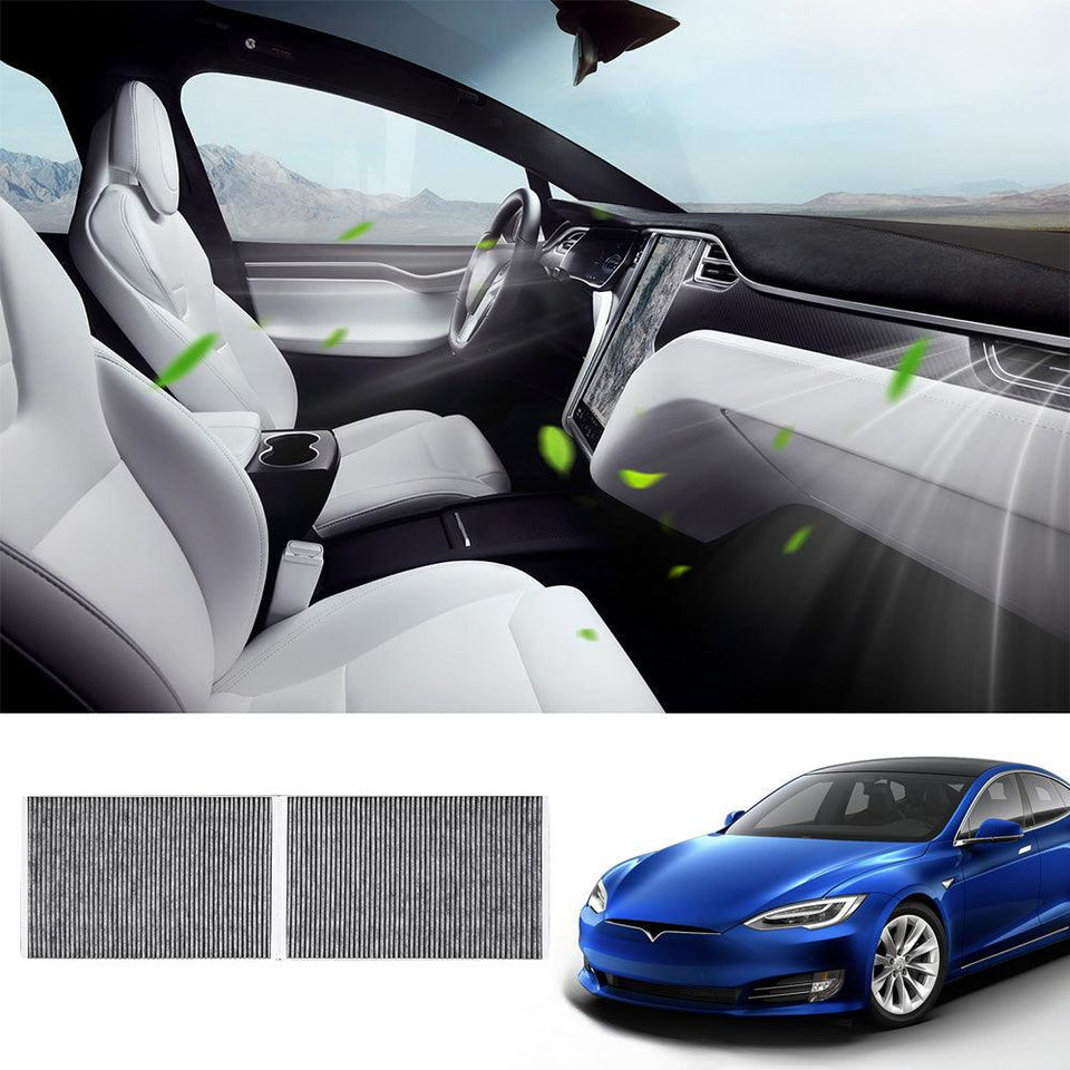 Cabin Air Filter & HEPA Filter with Activated Carbon for Tesla Model S