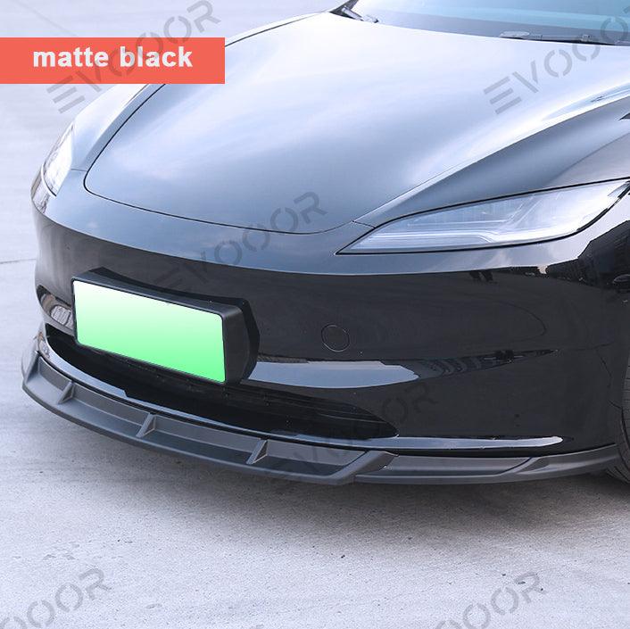 2024 Model 3 Highland Sports Style Front Bumper Lip Kit for Tesla