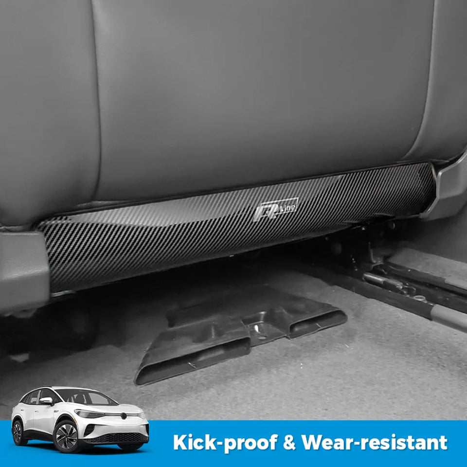 Stainless Steel Seatback Anti-Kick Lower Cover For VW ID.4 2024-2025(2PCS)