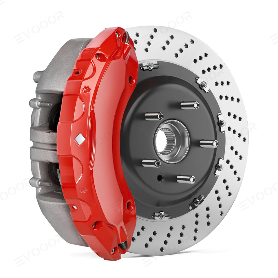 Red Tesla 2021-2023 Model S/X Brake Caliper Covers (4Pcs)