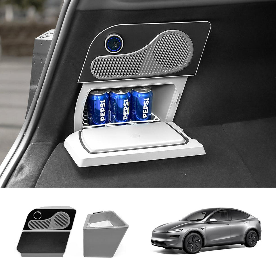 15L Hidden Rear Trunk Refrigerator – Compressor Cooler for Tesla Model Y