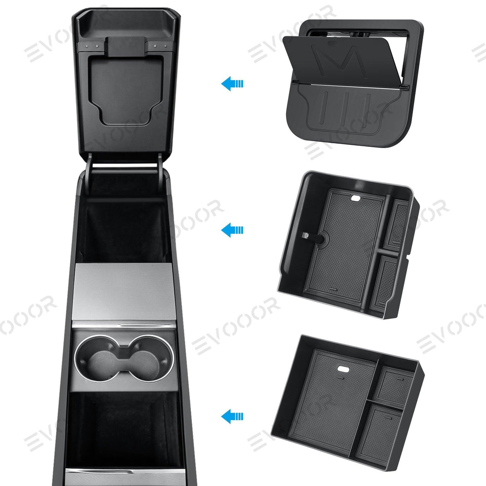 2024 Model 3 Highland Center Console Organizer and Armrest Box for Tesla