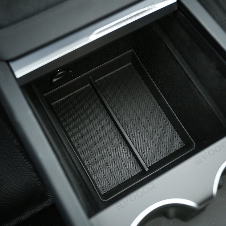 2024 Model 3 Highland Center Console & Armrest Box Underneath Storage Tray for Tesla