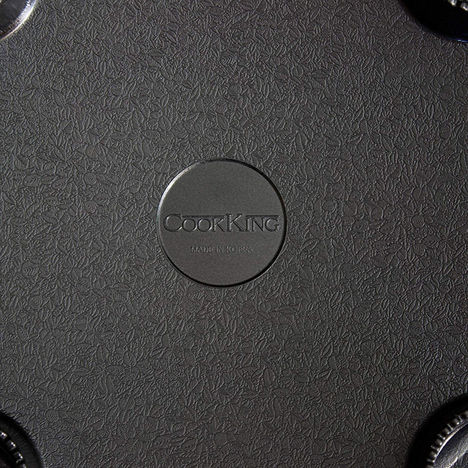 - Master Grill Pan. Korean Traditional BBQ Grill Pan - Stovetop Nonstick Indoor/Outdoor Smokeless BBQ Cast Aluminum Grill Pan