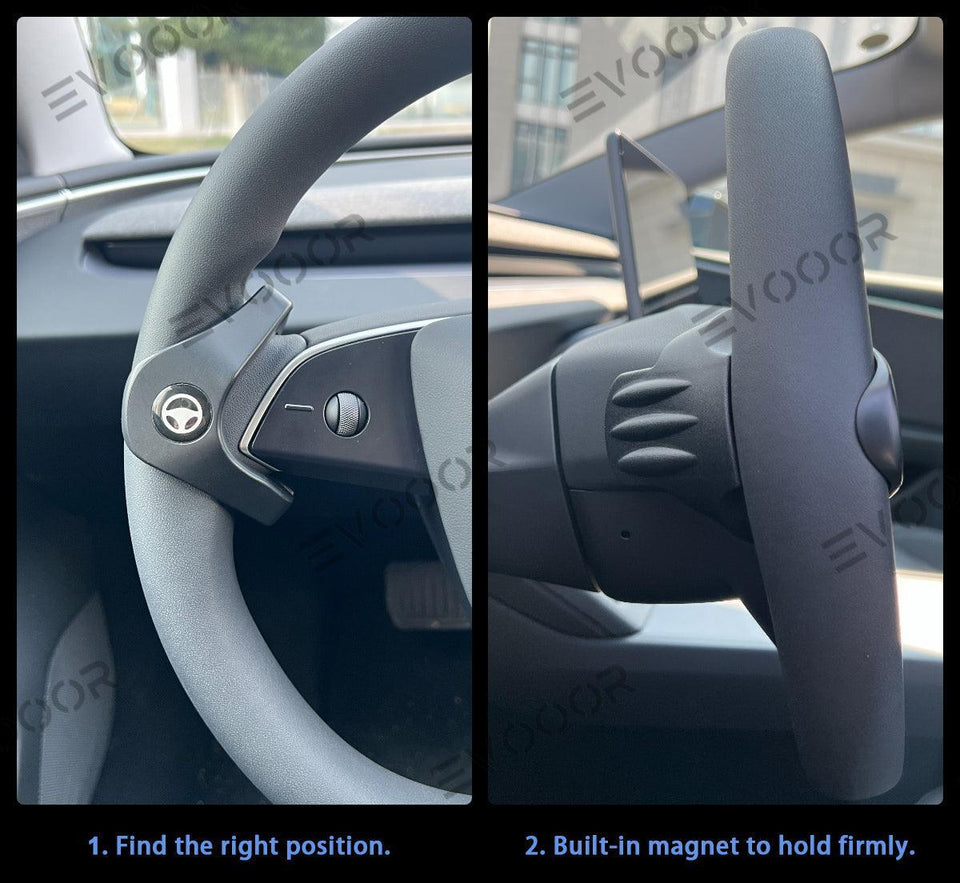 2024+ Tesla Model 3 Highland/ 2026 Model Y Juniper Magnetic Autopilot Nag Reduction Device- AP PAPA Magnetic Autopilot Buddy. Steering Wheel Counter Weight