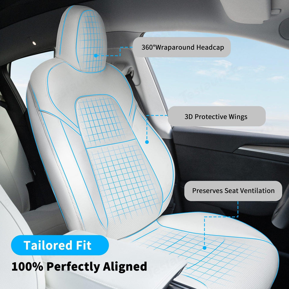 Premium Tesla Model X Seat Cover Set - Complete Protection for 2015-2021 Models