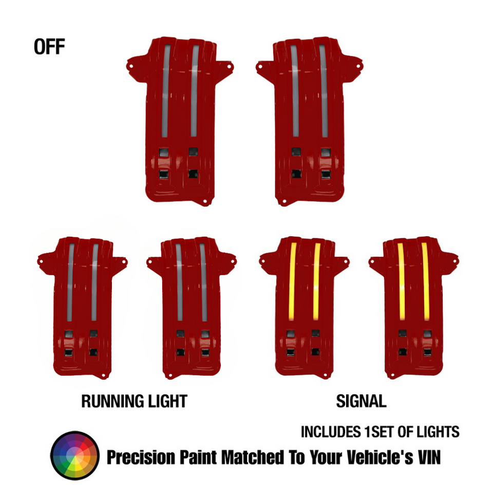 2019+ GM Silverado and Sierra Tow Mirror Marker Lights