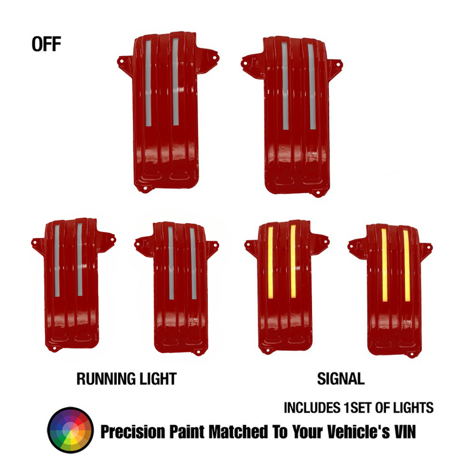 2019+ GM Silverado and Sierra Tow Mirror Marker Lights