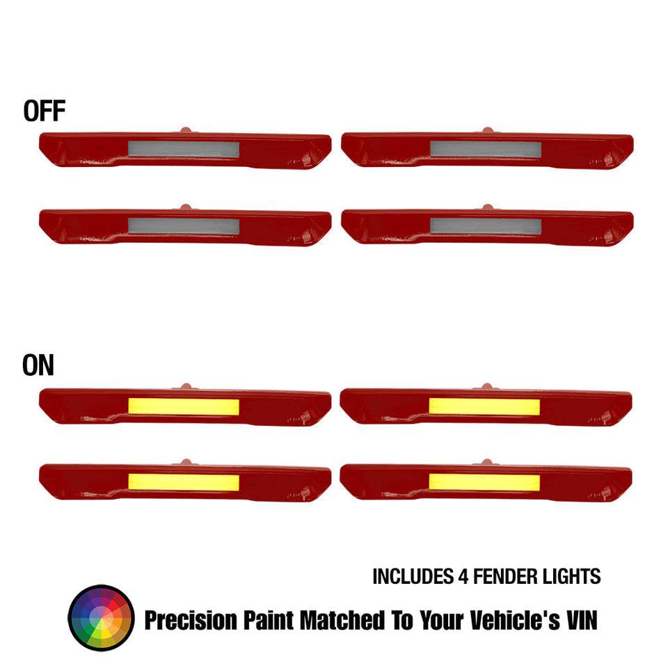 2020-2025 GMC Sierra 2500/3500 Fender Lights - Smoked / Frosted