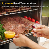 30 Digital Electric Smoker with Glass Door and Extra Long Constant Smoking. 725 Sq Inches. 4 Detachable Racks Outdoor Smokers for Party. Home BBQ. Backyard