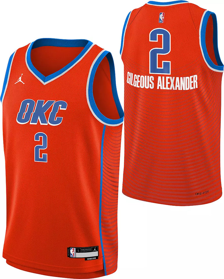 Shai Gilgeous-Alexander Oklahoma City Thunder 2026 Statement Edition Youth NBA Swingman Jersey