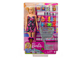 Barbie Supermarket Shopping Playset with Rolling Cart and Accessories