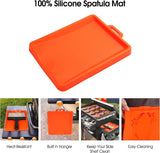 Upgraded Griddle Cleaning Kit for Blackstone 18 Pieces Flat Top Grill Accessories Cleaner Tool Set with Scraper. Heat-Resistant Silicone Spatula Mat with Hanger. Cleaning Brick. Scouring Pads