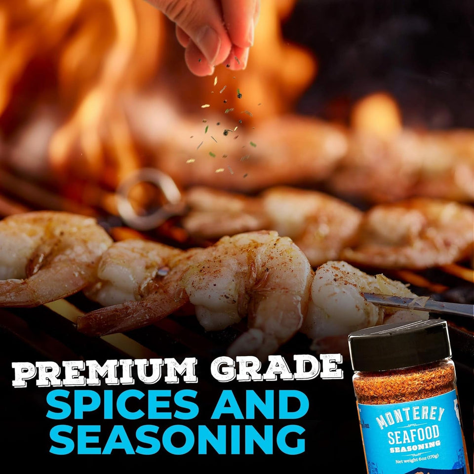 - Monterey Seafood Seasoning and Hog Wild Cajun Seasoning. Gluten-Free Bbq Rubs and Spices for Smoking