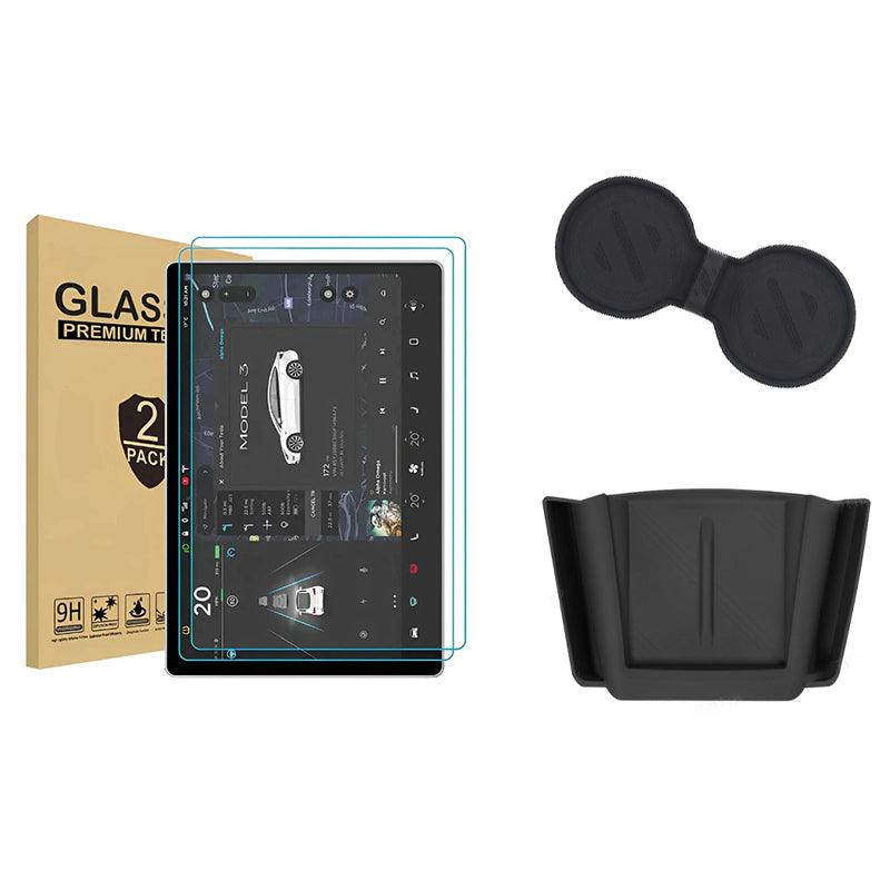 2024 Tesla Model 3 Highland Center Console Organizer Tray Designed For  Armrest Storage Box Cup pad Wireless charging pad Set