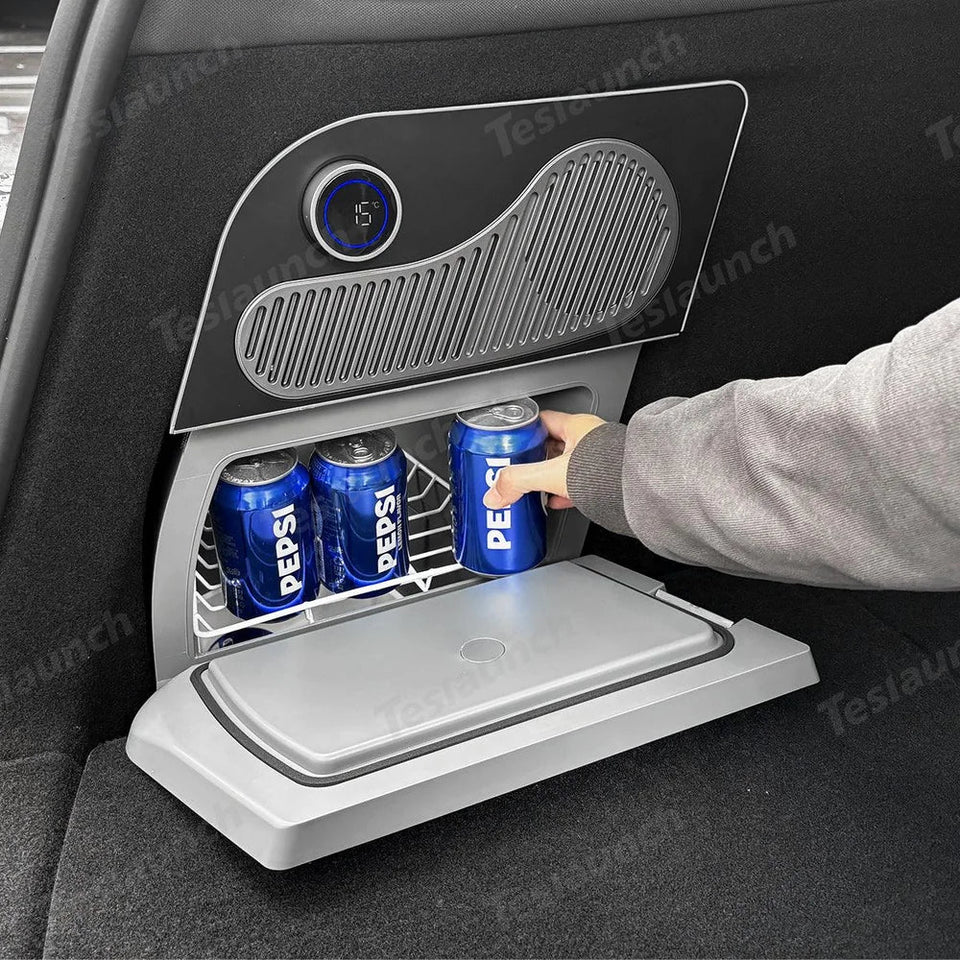 15L Hidden Rear Trunk Refrigerator – Compressor Cooler for Tesla Model Y