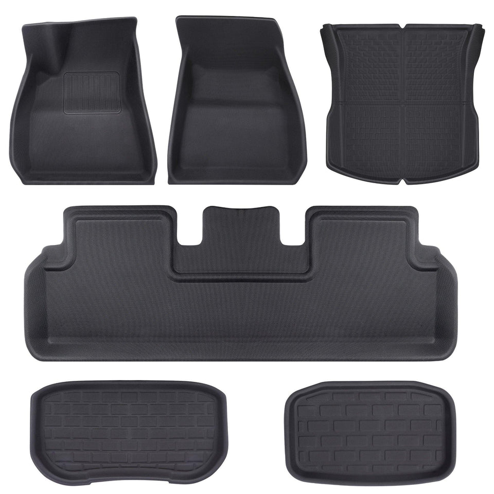 2024+ Model 3 Highland All Weather XPE Interior Floor Mats Cargo Liners Set for Tesla