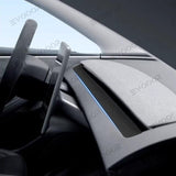 2024 Model 3 Highland Alcantara Dashboard Air Outlet Cover Sticker For Tesla