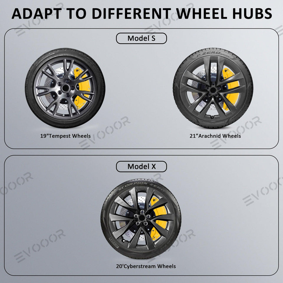 Model S/X  Yellow Brake Caliper Covers for Tesla 2021-2023(4Pcs)