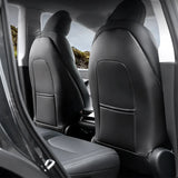 Leather Kick Mat Seat Back Protector for Tesla Model Y Juniper 2025+