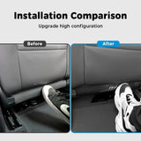 Stainless Steel Seatback Anti-Kick Lower Cover For VW ID.3 2024-2025(2PCS)