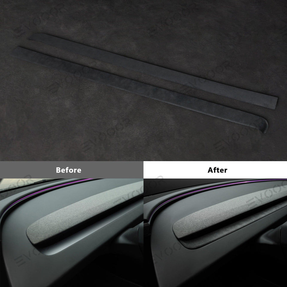 2024 Model 3 Highland Alcantara Dashboard Air Outlet Cover For Tesla