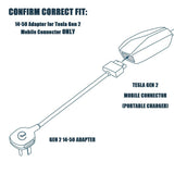 14-50 Adapter for Tesla Gen 2 Mobile Portable Charger