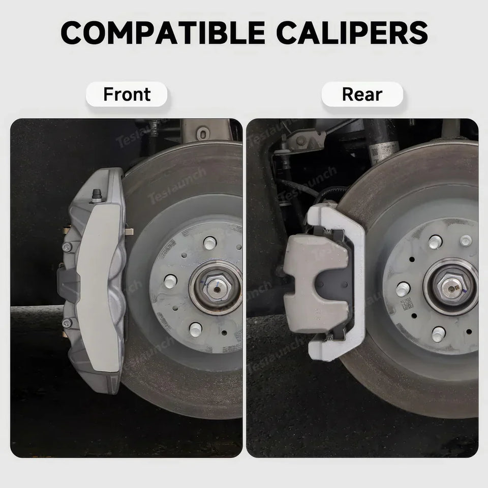 Set of 4 Red Brake Caliper Covers for Tesla Model Y - Enhanced Style for 2025+ Models