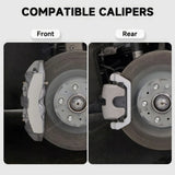 Set of 4 Red Brake Caliper Covers for Tesla Model Y - Enhanced Style for 2025+ Models