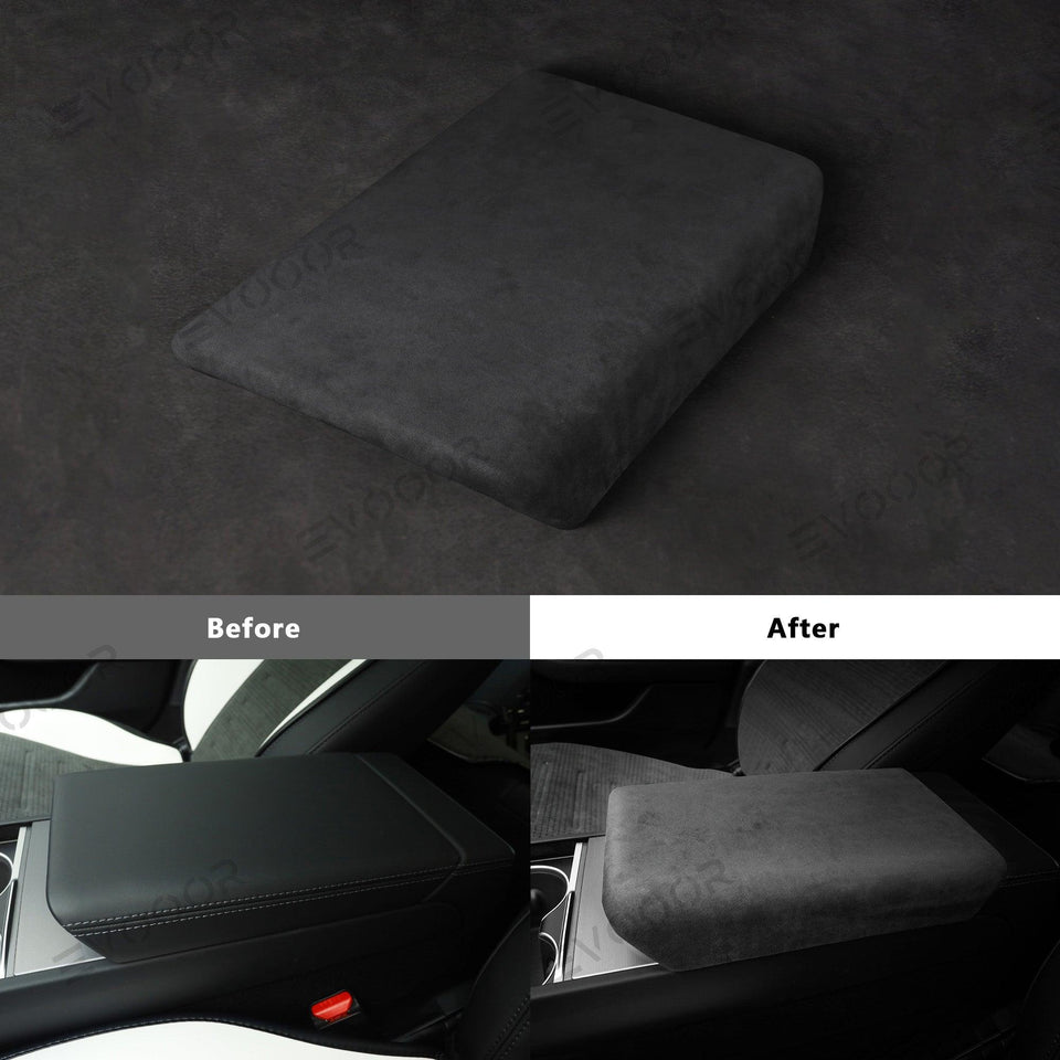 2024 Model 3 Highland Alcantara Armrest Cover For Tesla