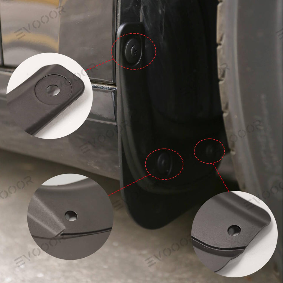 2024 Tesla Model 3 Highland Mud Flaps Splash Guards Front Rear Mudguard Kit. No Drill Fender(4 Pcs)