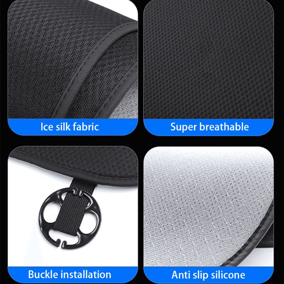 Premium Cooling Car Seat Cushion for Tesla Model 3/Y - Ultra Breathable Ice Silk Technology