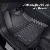 2024 Model 3 Highland All-Weather Floor Mats Full Set Trunk Mat Cargo Mat Frunk Cargo Liner for Tesla